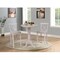 International Concepts Round 30 in Rd Pedestal Bar Ht Table, 2 X-Back Bar Ht Stools, Washed Gray Taupe, 30 W, 30 L, Wood K09-30RT-6B-2-S6133-2 - alternate 2